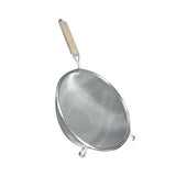 Thunder Group SLSTN5210 10" Wooden Handle Strainer / Double / Stainless / Fine