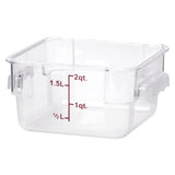 Thunder Group PLSFT002PC 2 QT Clear  Polycarbonate Food Storage Containers - Champs Restaurant Supply | Wholesale Restaurant Equipment and Supplies