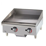 STAR 624TF 24" Thermostat Controlled Natural Gas Griddle - 56,600 BTU