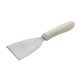 Winco TWP-32 3" X 4" Blade Scraper with Whie Ergonomic Plastic Handle - Champs Restaurant Supply | Wholesale Restaurant Equipment and Supplies