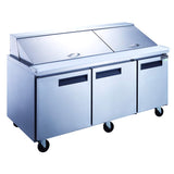 Dukers DSP72-30M-S3 72'' Mega Top Salad Prep Table