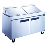 Dukers DSP60-24M-S2 60'' Mega Top Salad Prep Table