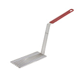 Winco FB-PS 4-3/4" x 10-3/4" Fry Basket Press with Plastic Handle - Champs Restaurant Supply | Wholesale Restaurant Equipment and Supplies