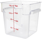 Thunder Group PLSFT008PC 8 QT Clear  Polycarbonate  Food Storage Containers - Champs Restaurant Supply | Wholesale Restaurant Equipment and Supplies
