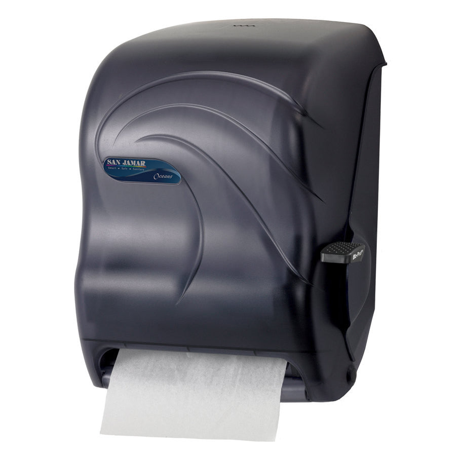 San Jamar T1190TBK Lever Roll Towel - w/Auto Transfer - Oceans San Jamar T1190TBK Lever Roll Towel - w/Auto Transfer - Oceans