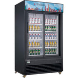 Dukers DSM-47SR 54'' Two Glass Sliding Door Merchandiser