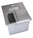 BK Resources BK-DIWSBL-2118X Drop-In Ice Bin with Water Station, 18"W x21"D x 13"H, stainless steel construction - Champs Restaurant Supply | Wholesale Restaurant Equipment and Supplies