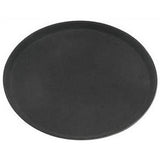 Thunder Group PLST1400BR Brown Slip Resistant 14" Round Serving Tray - Champs Restaurant Supply | Wholesale Restaurant Equipment and Supplies