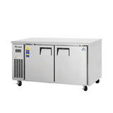 Everest ETWF2 60" Double Door Undercounter Freezer (Side Mount)