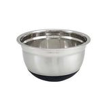 Winco MXRU-300 3.0 Qt Stainless Steel German Bowl with Silicon Base - Champs Restaurant Supply | Wholesale Restaurant Equipment and Supplies