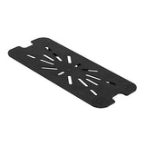 Thunder Group PLPA7130DSBK Third Size Polycarbonate Drain Shelves, Black - Champs Restaurant Supply | Wholesale Restaurant Equipment and Supplies