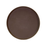 Thunder Group PLST1600BR Brown Slip Resistant 16" Round Serving Tray - Champs Restaurant Supply | Wholesale Restaurant Equipment and Supplies