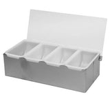 Thunder Group SLCN004 Stainless Steel 4 Compartment Condiment Dispenser