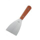 Winco TN526 3" X 4" Blade Scraper with Wooden Handle