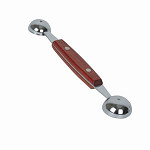 Thunder Group SLMLB002 Deluxe Melon Baller with Wooden Handle - Champs Restaurant Supply | Wholesale Restaurant Equipment and Supplies