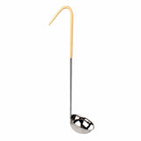 Thunder Group SLOL204 3 Oz, One Piece Color Coded Ladle, Ivory Handle, S/S