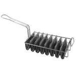 Thunder Group SLTA08 8 Mould Taco Basket Nickel Plated Taco Shell Basket - Champs Restaurant Supply | Wholesale Restaurant Equipment and Supplies