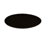 Thunder Group PLST2700BL Black Slip Resistant 22" x 27" Oval Serving Tray - Champs Restaurant Supply | Wholesale Restaurant Equipment and Supplies
