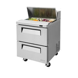 Turbo Air TST-28SD-D2-N 28" Double Drawer Sandwich Prep Table