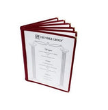 Thunder Group PLMENU-6MA 6 Page Book Fold Menu Cover, 8 1/2" X 11", Maroon