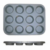 Thunder Group SLKMP012 12 Cup Non Stick Muffin Pan 3.5 Oz Each Cup