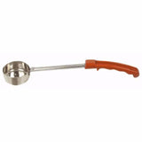 Thunder Group SLLD008 8 Oz Stainless Steel Solid Portion Controller  with  Orange Handle
