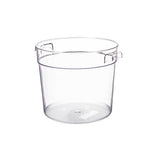 Thunder Group PLRFT006PC 6 QT Clear   Polycarbonate Round Food Storage Container