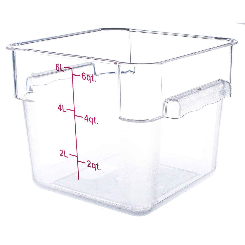 Thunder Group PLSFT006PC 6 QT Clear Polycarbonate Food Storage