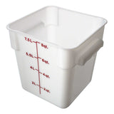 Thunder Group PLSFT008PP 8 QT White Polycarbonate Food Storage Container - Champs Restaurant Supply | Wholesale Restaurant Equipment and Supplies
