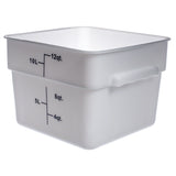 Thunder Group PLSFT012PP 12 QT White Polycarbonate Food Storage Container - Champs Restaurant Supply | Wholesale Restaurant Equipment and Supplies