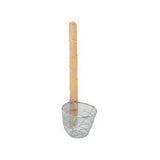 Thunder Group SLNS005 5 1/2" X 4 1/4" Noodle Skimmer with 13" Wood Handle