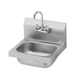 Stainless Steel Wall Mount Hand Sink with 4" Faucet
