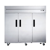 Dukers D83AR Top Mount Three Door Refrigerator