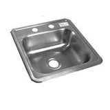 BK Resources BK-DIS-1515 One compartment Drop-In Sink