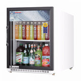 Everest EMGR5 25" Single Swing Glass Door Merchandiser Refrigerator 