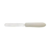 Winco TWPS-4 4-1/4" Blade Bakery Spatulas with Whie Ergonomic Plastic Handle - Champs Restaurant Supply | Wholesale Restaurant Equipment and Supplies