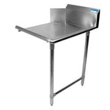 BK Resources BKCDT-60-R 60" Right Stainless Steel Clean Dish Table with Galvanized Legs - Champs Restaurant Supply | Wholesale Restaurant Equipment and Supplies