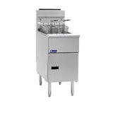 Pitco SG14-S 50 lb Stainless Steel Natural Gas Floor Fryer - 110,000 BTU