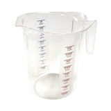 Winco PMCP-400 4 Qt Polycarbonate Measuring Cup - Quarts and Liters Marking - Champs Restaurant Supply | Wholesale Restaurant Equipment and Supplies