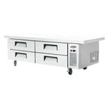 Atosa MGF8454 76" Commercial 4 Drawer Refrigerated Chef Base