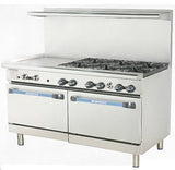 Radiance TARG-6B24G 60" 6 Burner Range and 24" Griddle with 2 Standard Oven