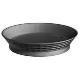 TableCraft 15759BK 9" Black Diner Platter with Base