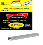 1/4" (6mm) Commercial Staples, 5,050-Pack