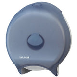 San Jamar R6000TBL Classic 12" Single Roll Jumbo Toilet Tissue Dispenser - Arctic Blue