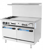 Radiance TARG-2B36G 48" 2 Burner Range and 36" Griddle with 2 Standard Oven - Champs Restaurant Supply | Wholesale Restaurant Equipment and Supplies
