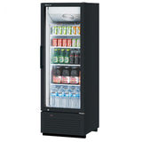 Turbo Air TGM-23SDH-N6 27" W One-Section Glass Door Super Deluxe Refrigerated Merchandiser