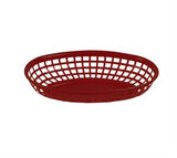 Thunder Group PLBK938R 9 3/8" Oval Basket, Red - Champs Restaurant Supply | Wholesale Restaurant Equipment and Supplies
