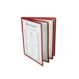Thunder Group PLMENU-L4MA 4 Page Book Fold Menu Cover, 8 1/2" X 11", Maroon
