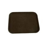 Thunder Group PLST1418BR Brown Slip Resistant 14" x 18" Round Serving Tray - Champs Restaurant Supply | Wholesale Restaurant Equipment and Supplies