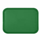 Thunder Group PLFFT1014GR 10 1/2" X 13 5/8", Fast Food Tray, Rectangular, Plastic, Green, - Champs Restaurant Supply | Wholesale Restaurant Equipment and Supplies